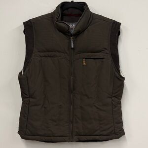 Woolrich chocolate brown duck down women's vest M